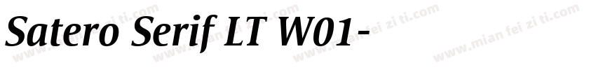 Satero Serif LT W01字体转换